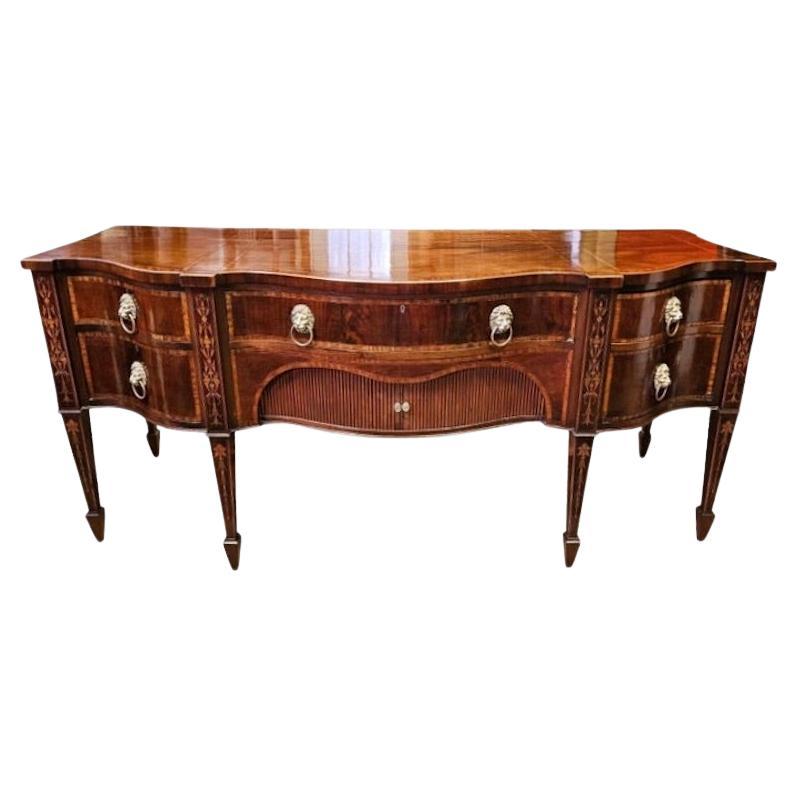 19th Century Regency Mahogany and Inlay Sideboard For Sale