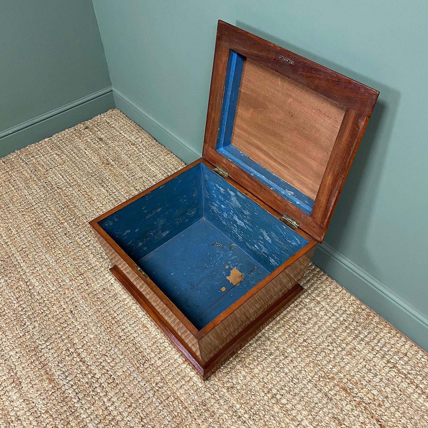 Victorian 19th Century Regency Mahogany Antique Cellaret / Wine Box For Sale