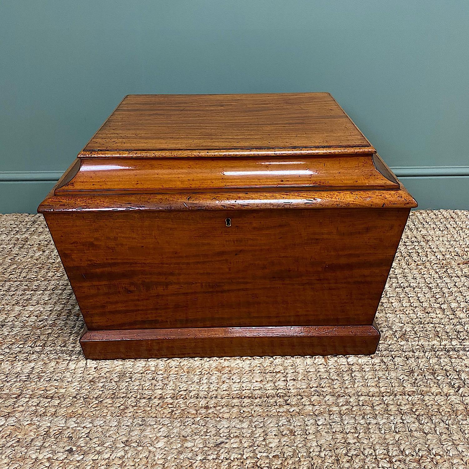 19th Century Regency Mahogany Antique Cellaret / Wine Box For Sale 1