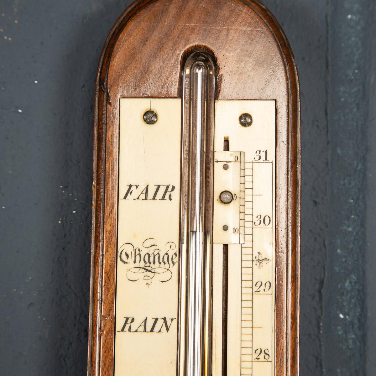 19th Century Regency Mahogany Barometer By J & J. Gardner, c.1820 3
