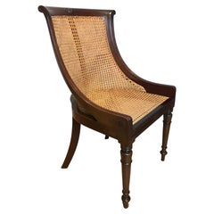 19th Century Regency Mahogany Bergere Chair