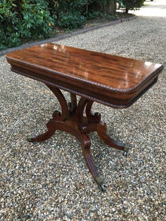 19th Century Regency Mahogany Card Table