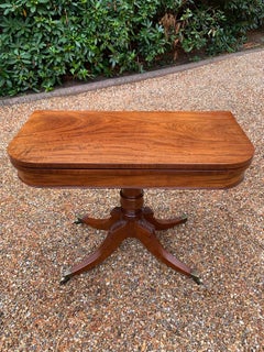 19th Century Regency Mahogany Card Table