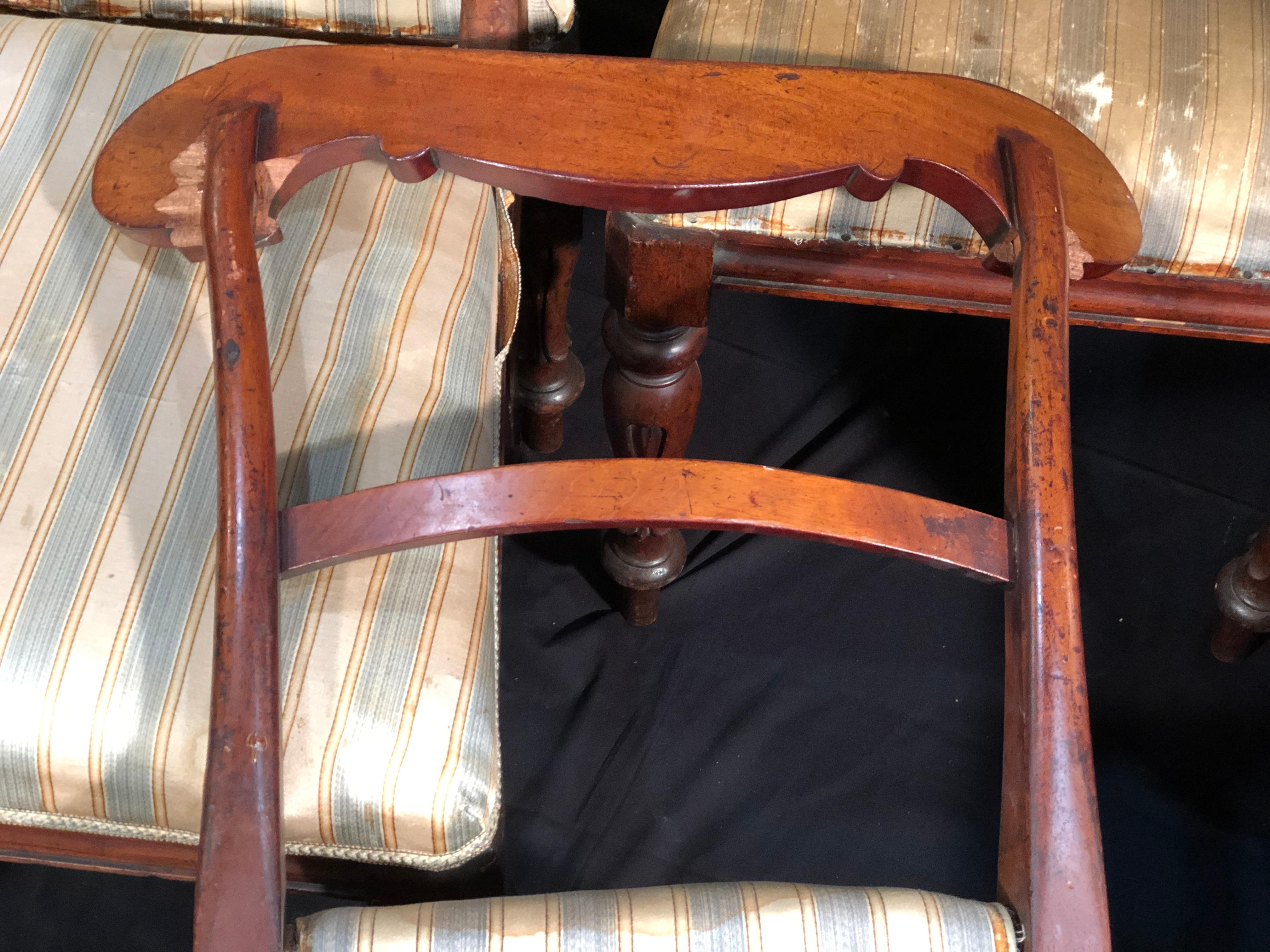Early 19th Century 19th Century Regency Mahogany Chairs, 1830s