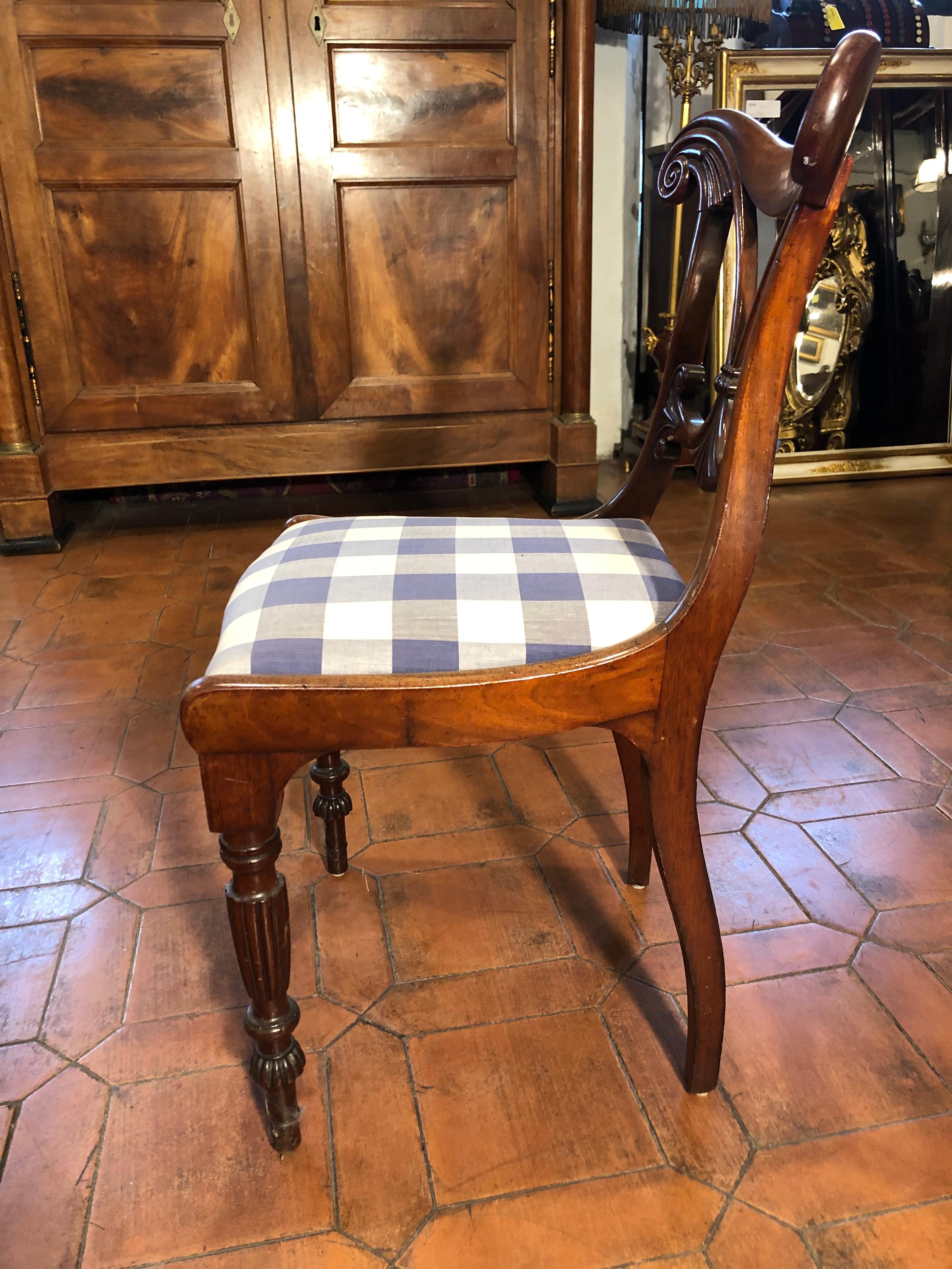 19th Century Regency Mahogany Chairs 1