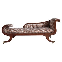 19th Century Regency Mahogany Chaise Lounge