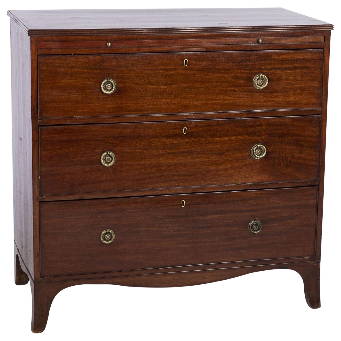 19th Century Regency Mahogany Chest of Drawers For Sale
