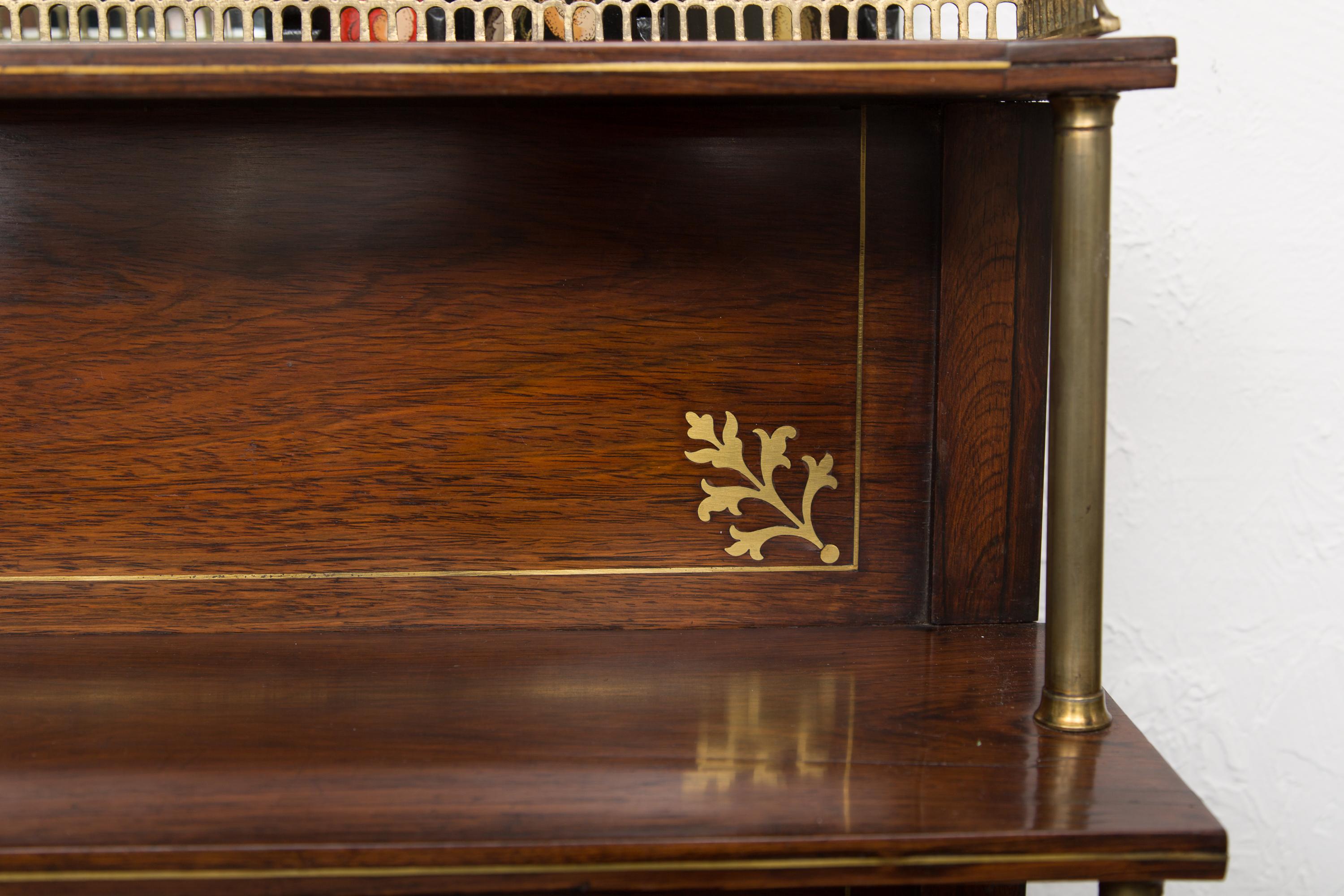 19th Century Regency Mahogany Chiffonier Secretaire For Sale 2