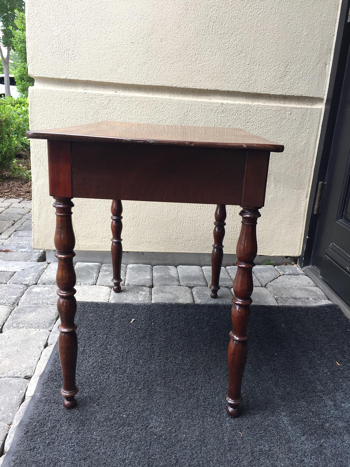 19th Century Regency Mahogany Child's Writing Table with Drawer 4