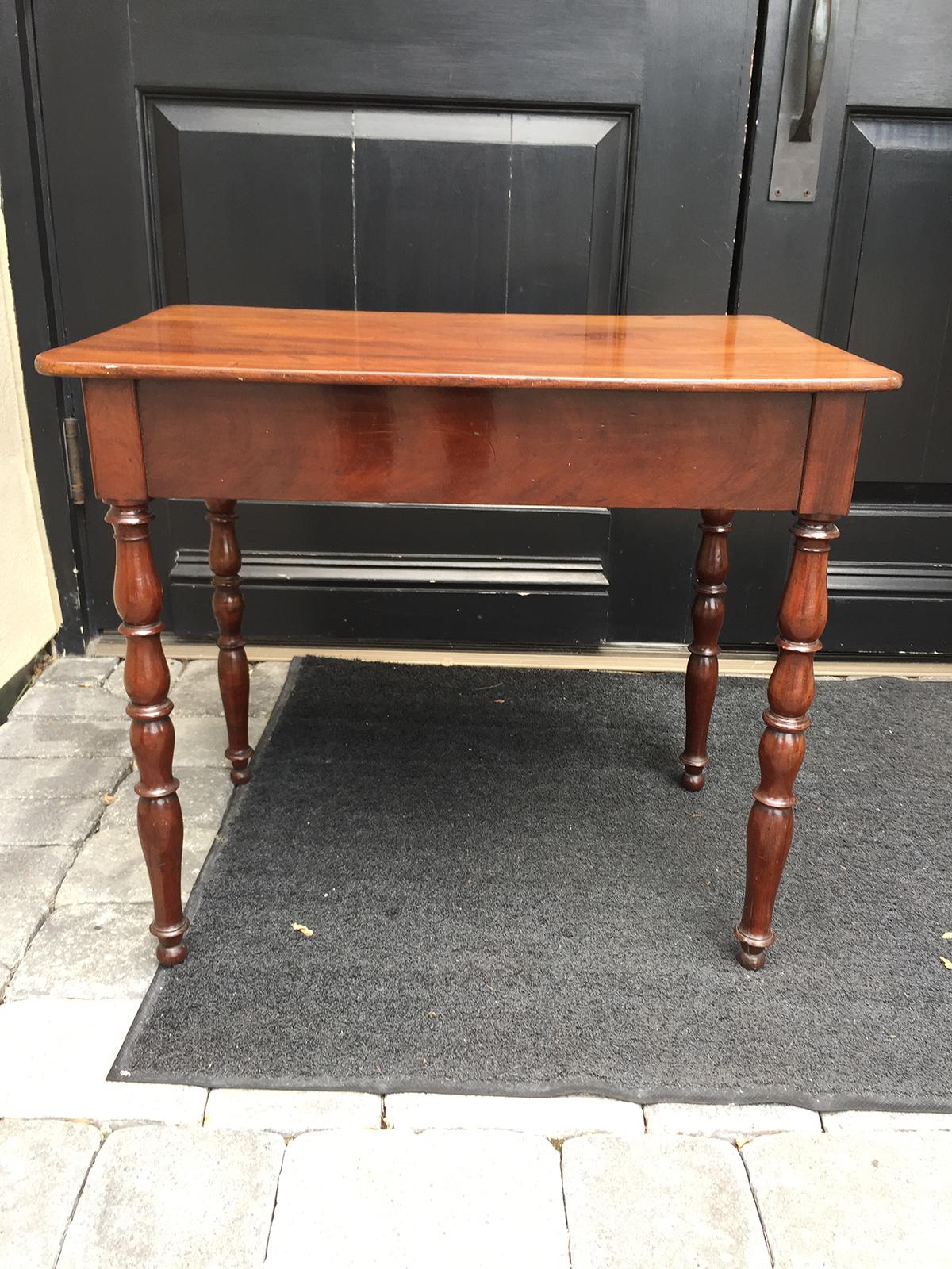 19th Century Regency Mahogany Child's Writing Table with Drawer 5