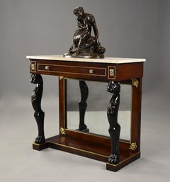 19th Century Regency Mahogany Console Table of Small Proportions