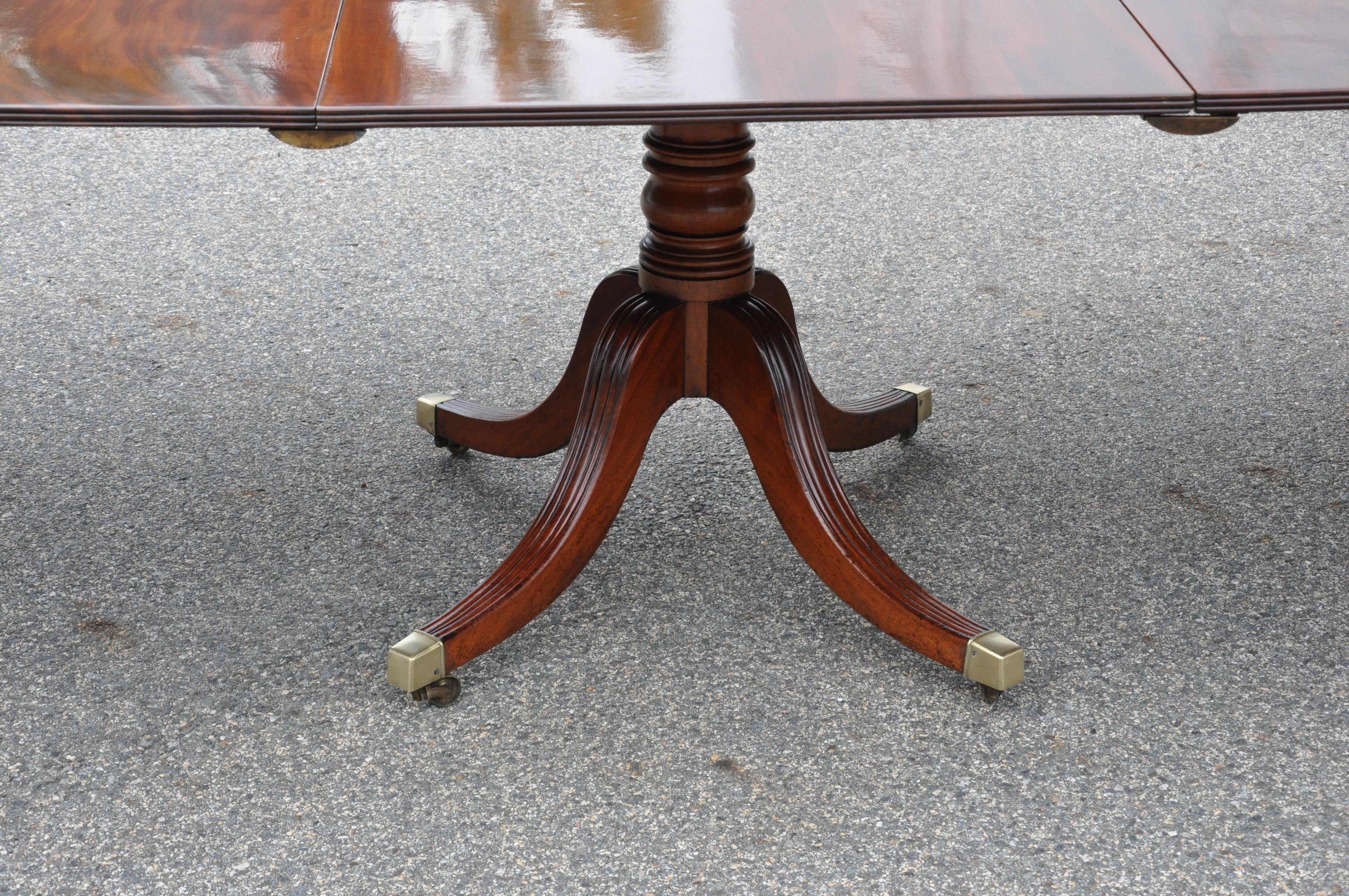 19th Century Regency Mahogany Four Pedestal Dining Table 3