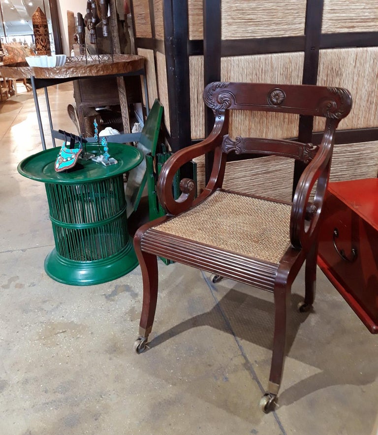 19th Century Regency Mahogany Library Chair For Sale 7