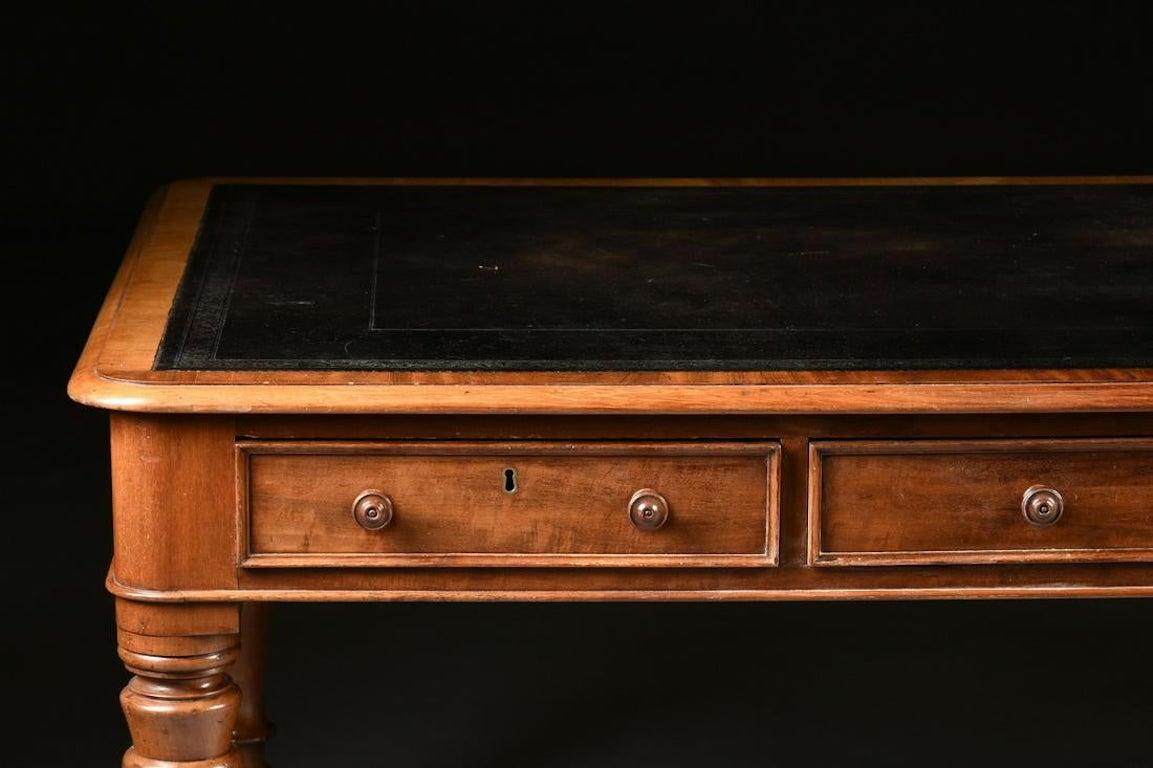 19th Century Regency Mahogany Partner's Desk 3