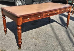 19th Century Regency Mahogany Partner's Desk or Writing Table