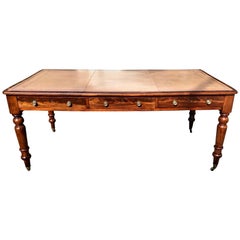 19th Century Regency Mahogany Partner's Desk or Writing Table