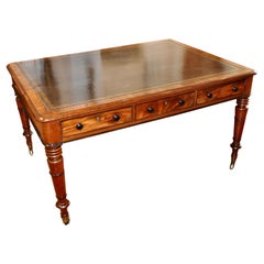 19th Century Regency Mahogany Partners Writing Desk