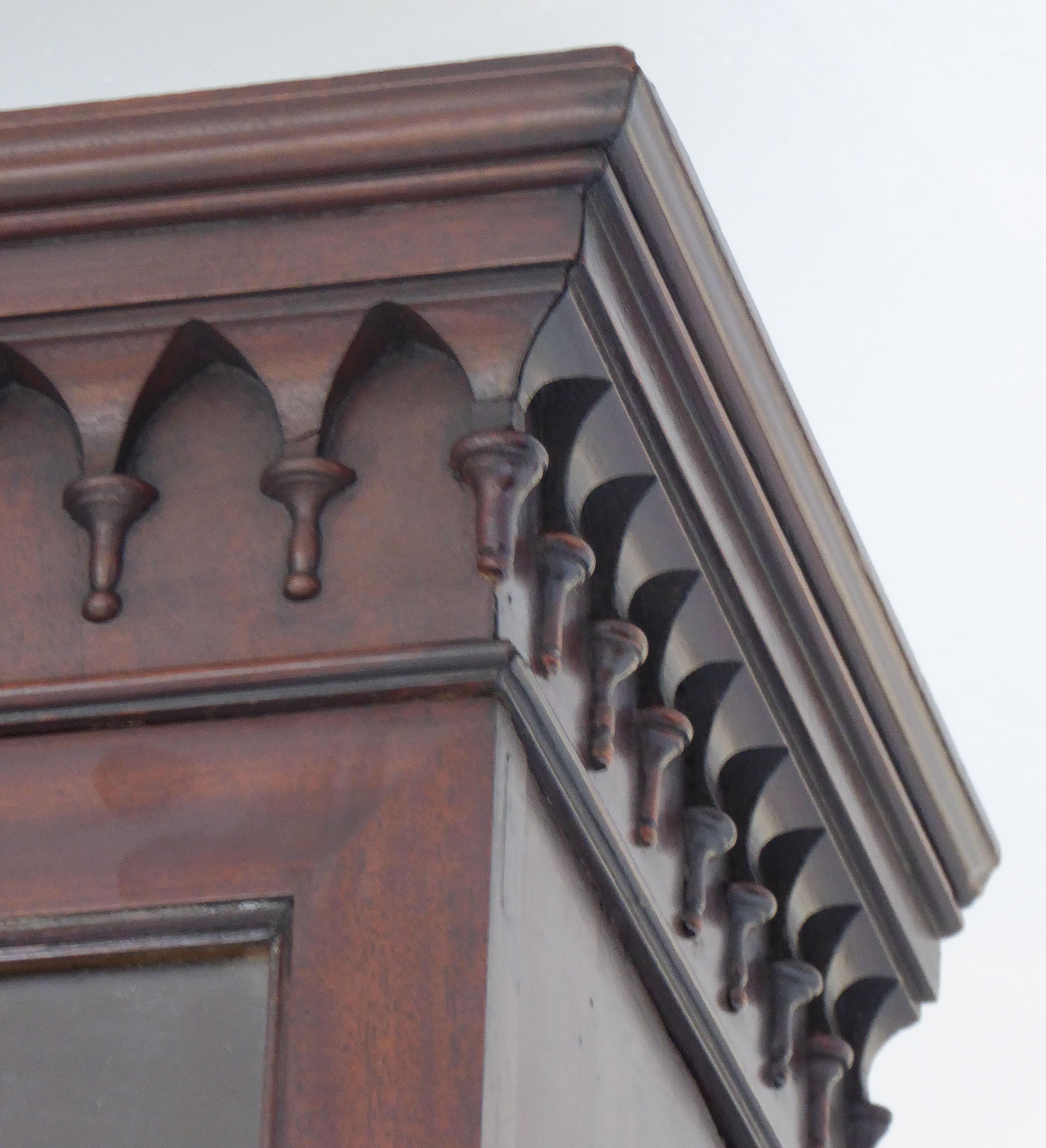 19th Century Regency Mahogany Secretary Bookcase 7