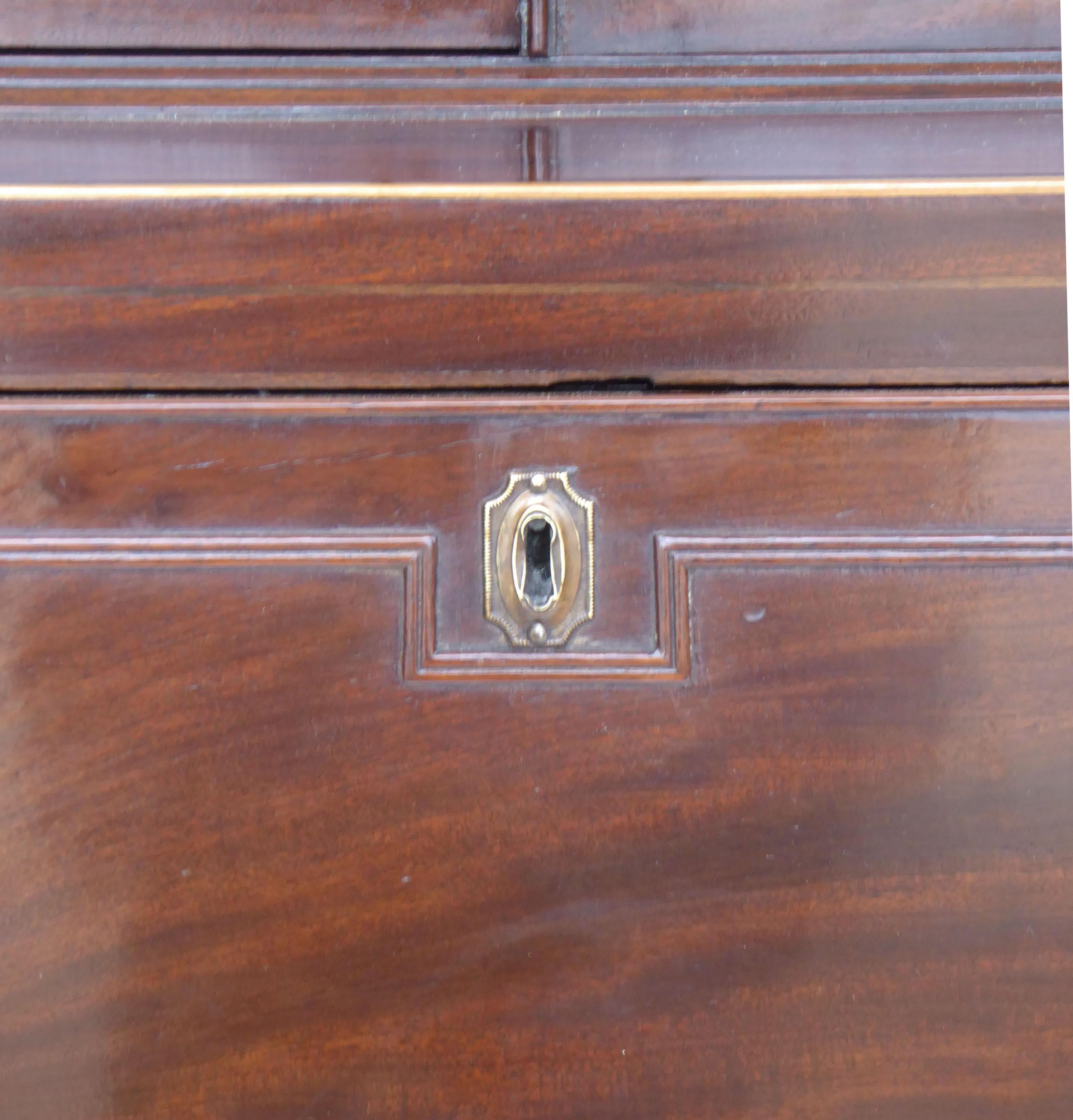 19th Century Regency Mahogany Secretary Bookcase 9