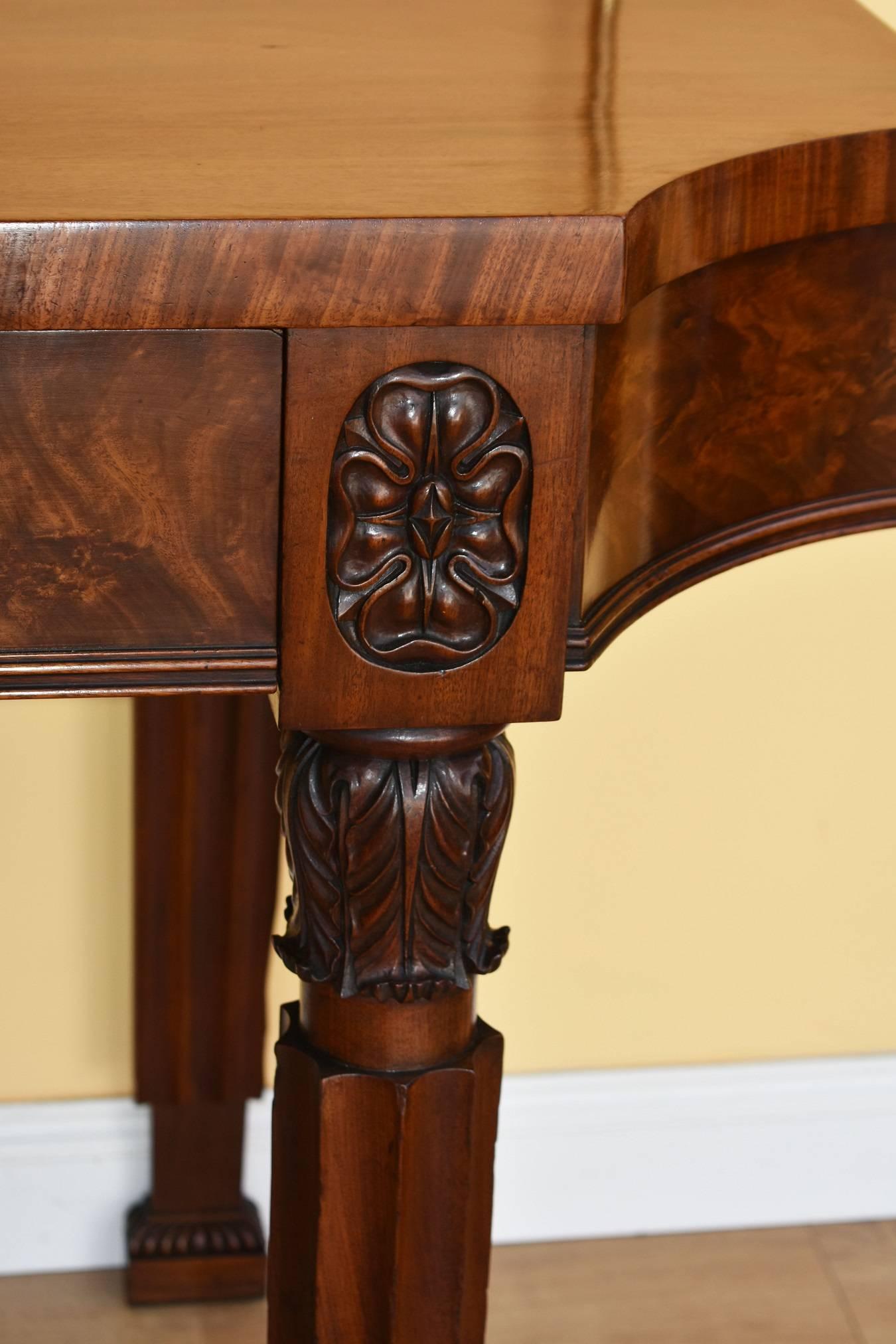 19th Century Regency Mahogany Serving Table/Sideboard For Sale 1