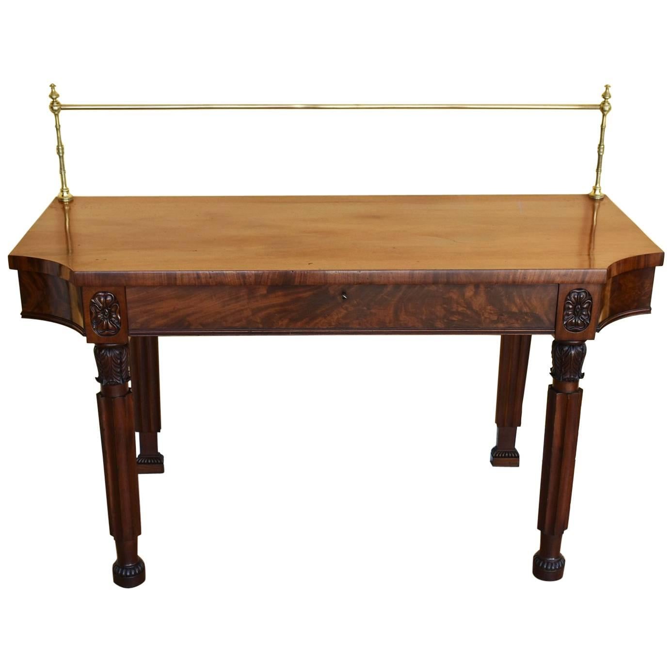 19th Century Regency Mahogany Serving Table/Sideboard For Sale