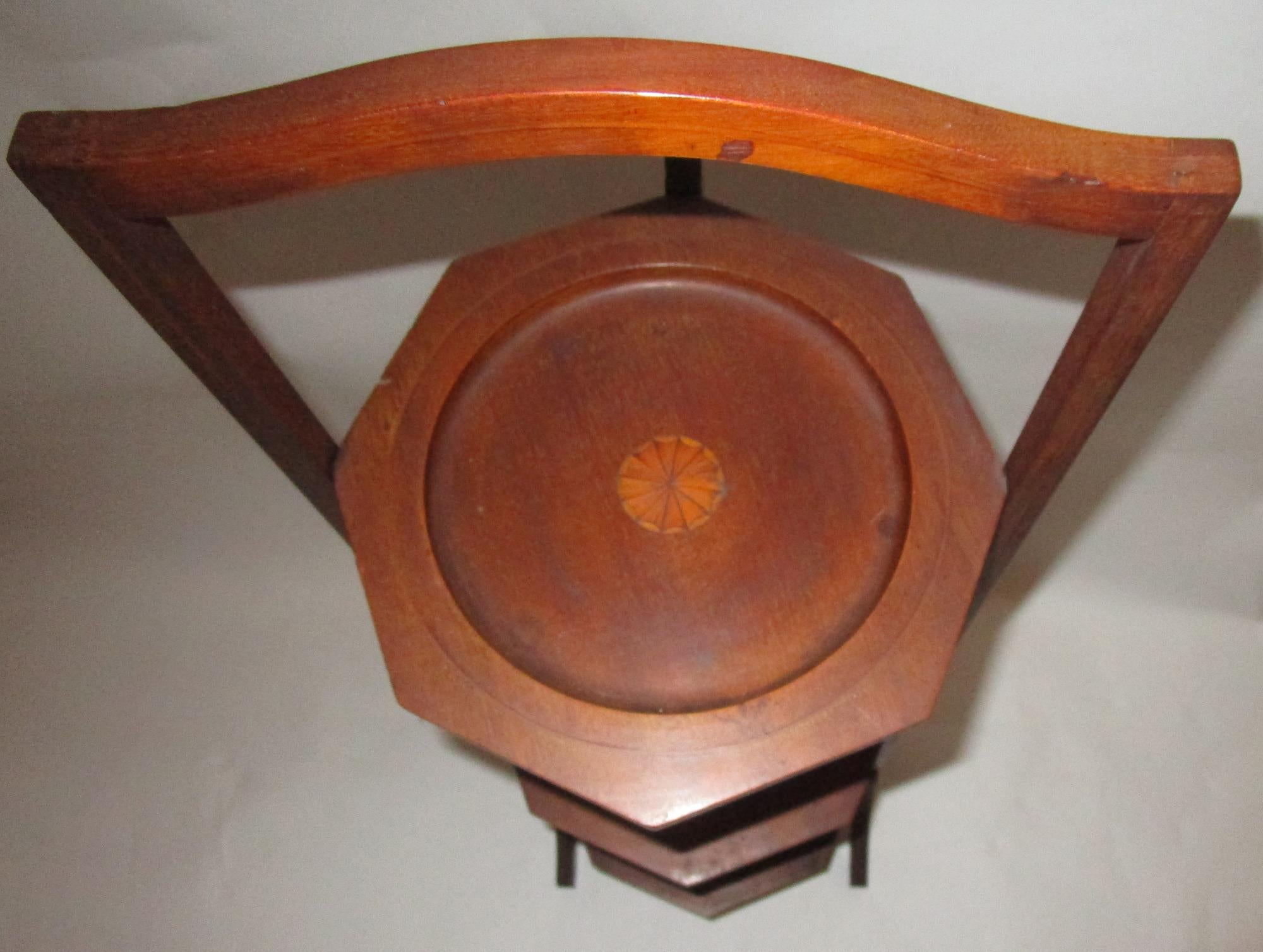 19th century Regency Mahogany Side Table or Muffin Stand 4