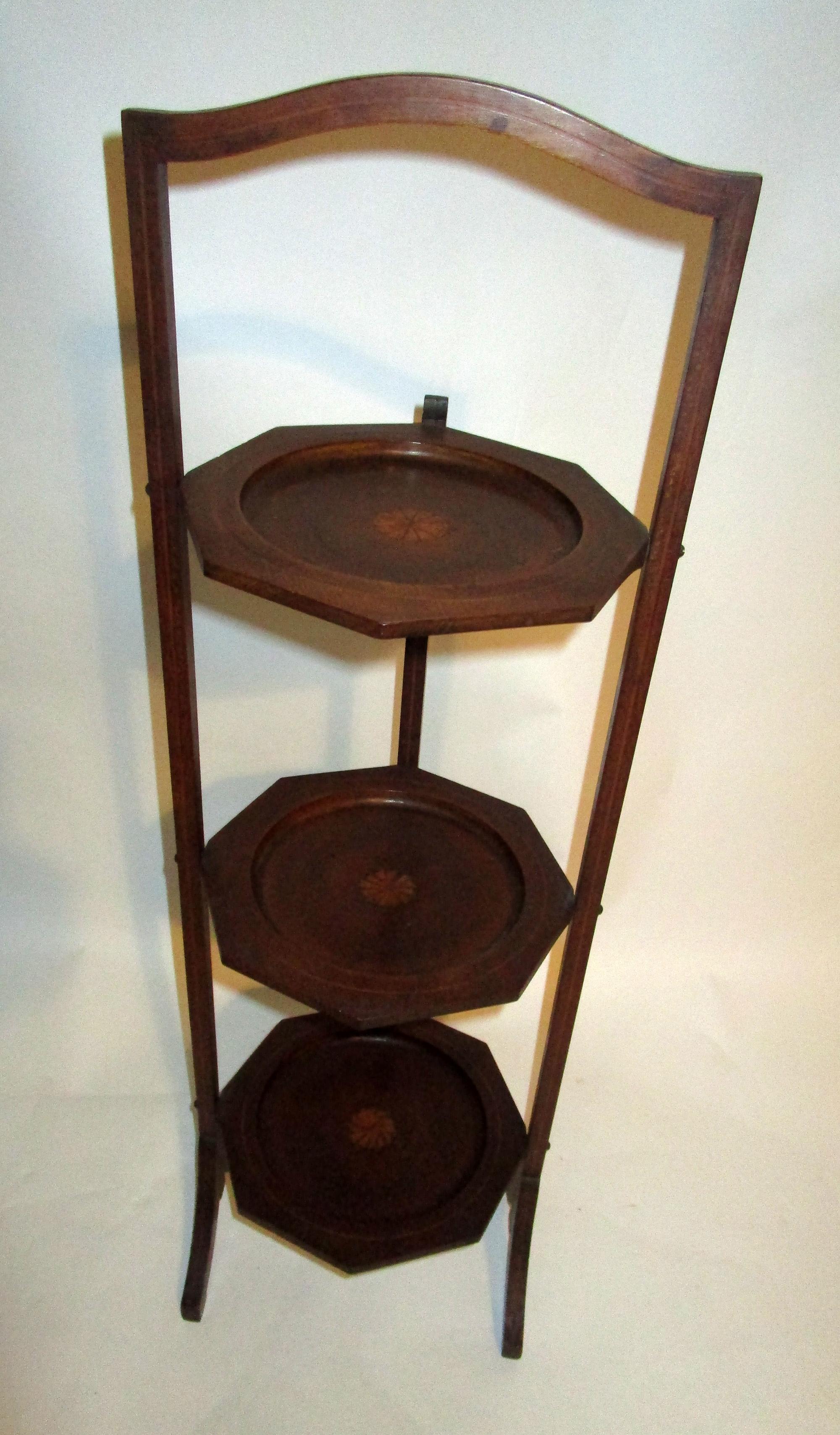19th century Regency Mahogany Side Table or Muffin Stand 1