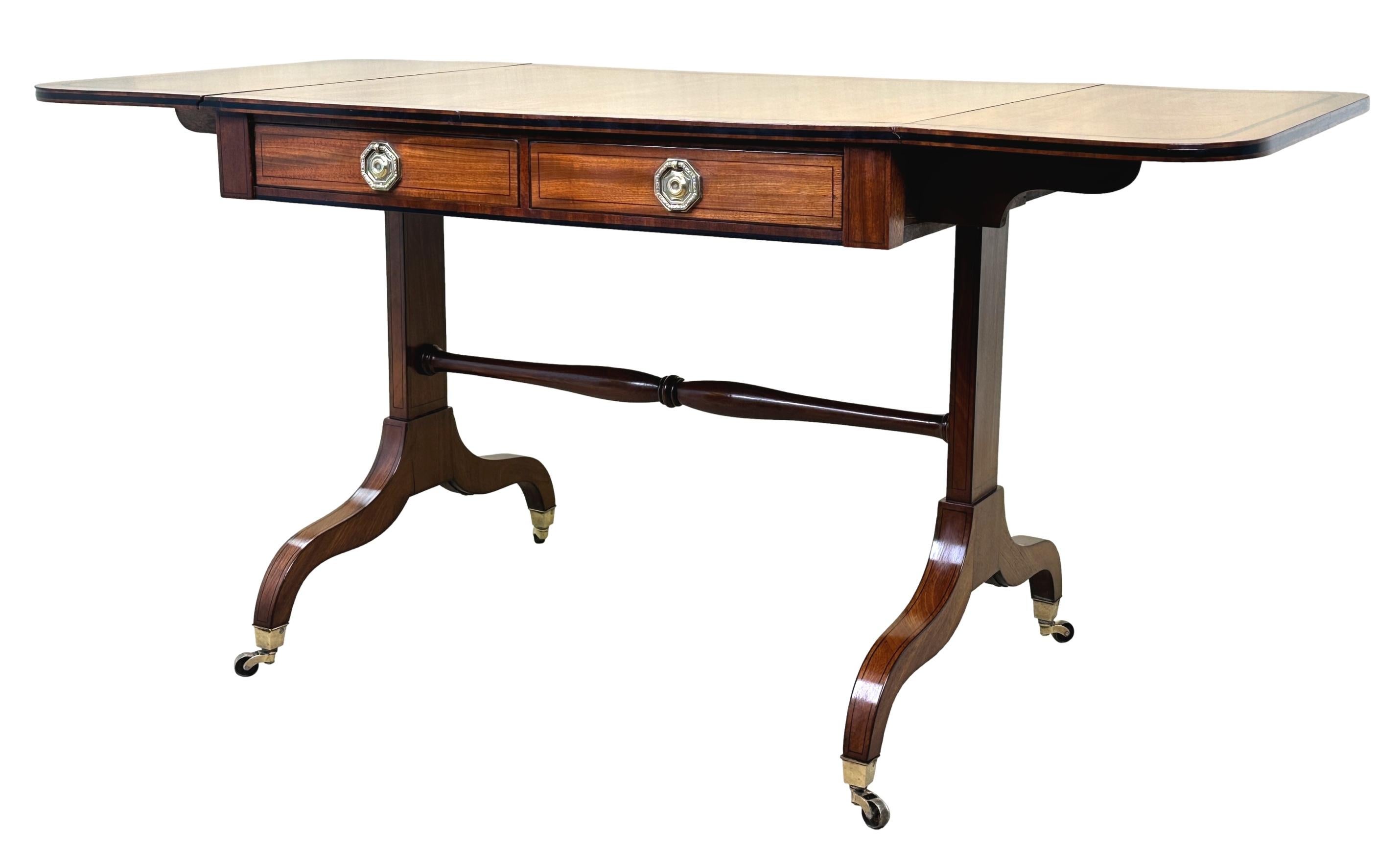 19th Century Regency Mahogany Sofa Table For Sale 8