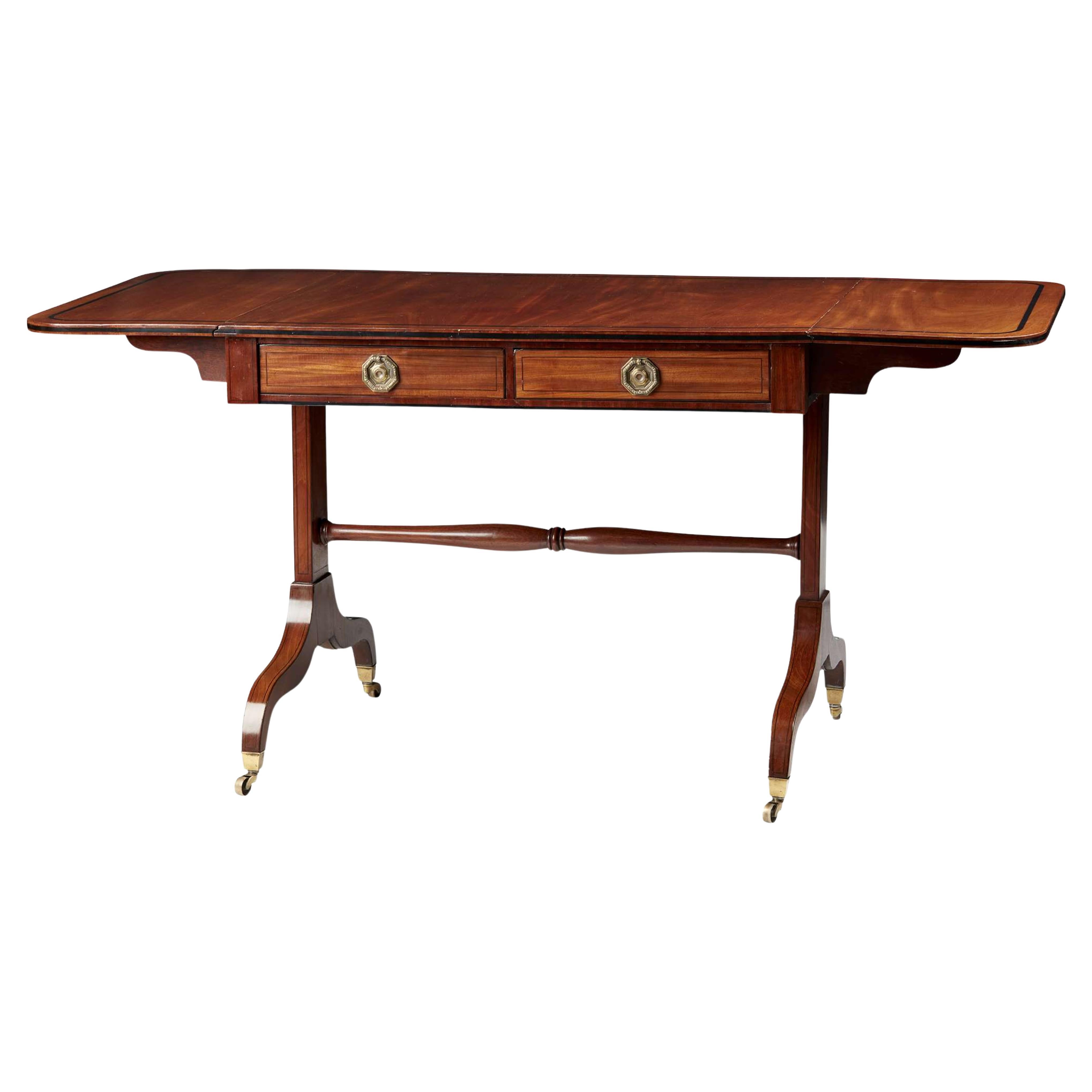 19th Century Regency Mahogany Sofa Table