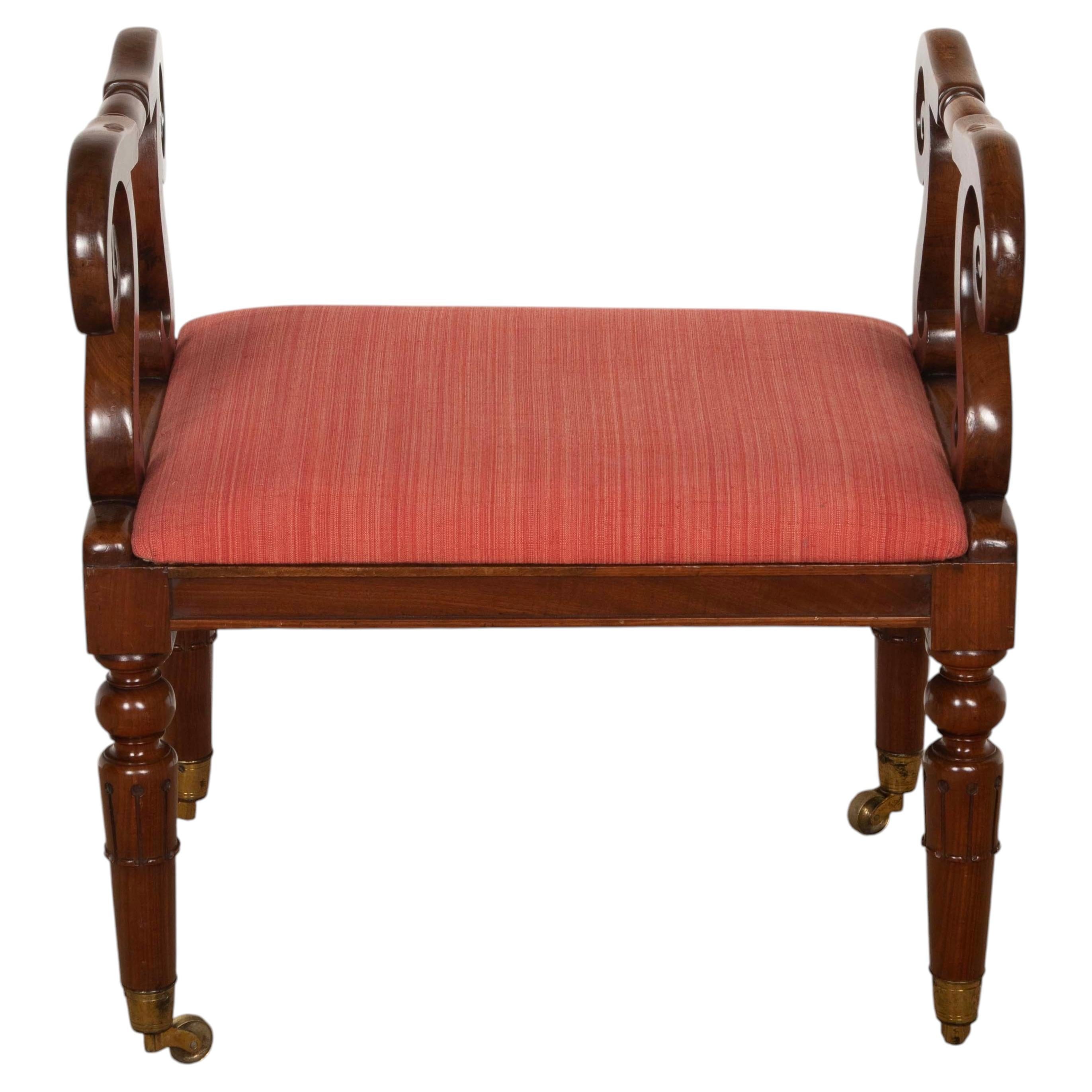 19th Century Regency Mahogany Stool