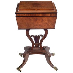 19th Century Regency Mahogany Teapoy