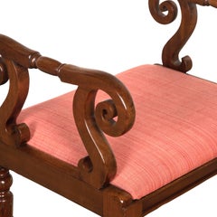19th Century Regency Mahogany Window Seat/Stool