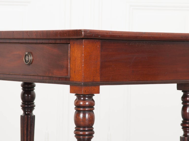 19th Century Regency Mahogany Writing Table In Good Condition For Sale In Baton Rouge, LA