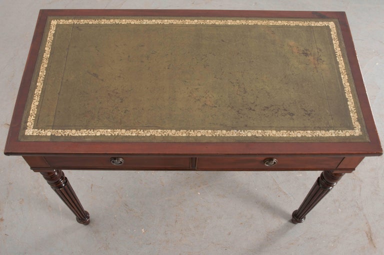 19th Century Regency Mahogany Writing Table For Sale 1