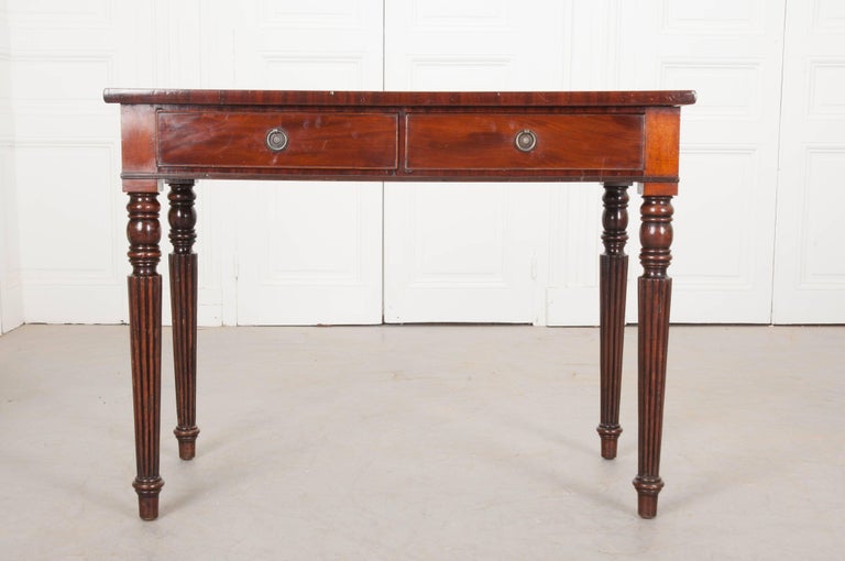 19th Century Regency Mahogany Writing Table For Sale 3