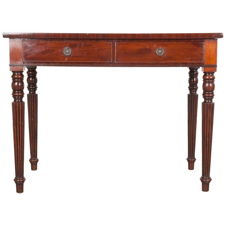 19th Century Regency Mahogany Writing Table For Sale