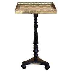 19th Century Regency Marble Top Chess Table