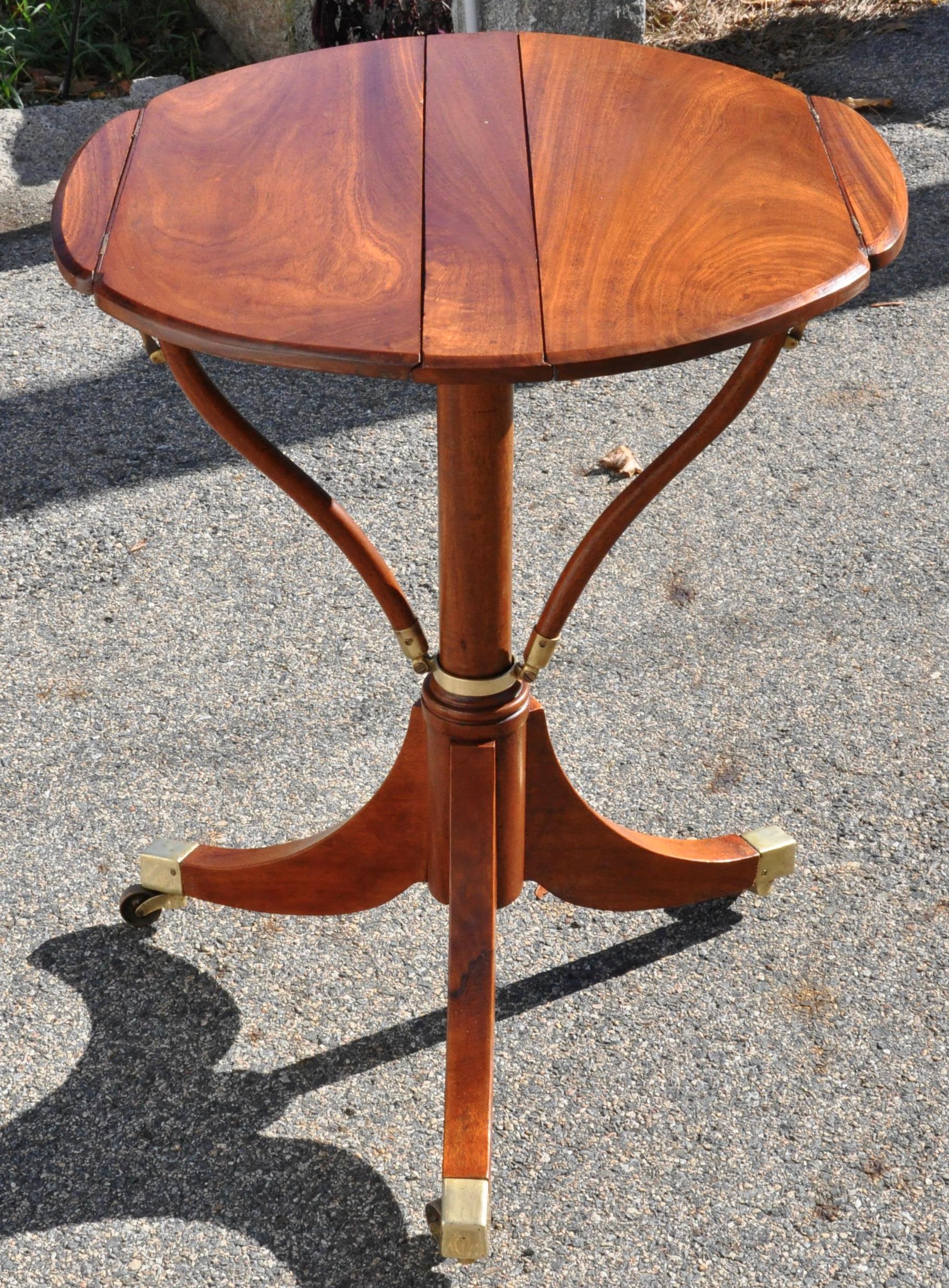19th century metamorphic walnut music stand. Begins as a table at 31