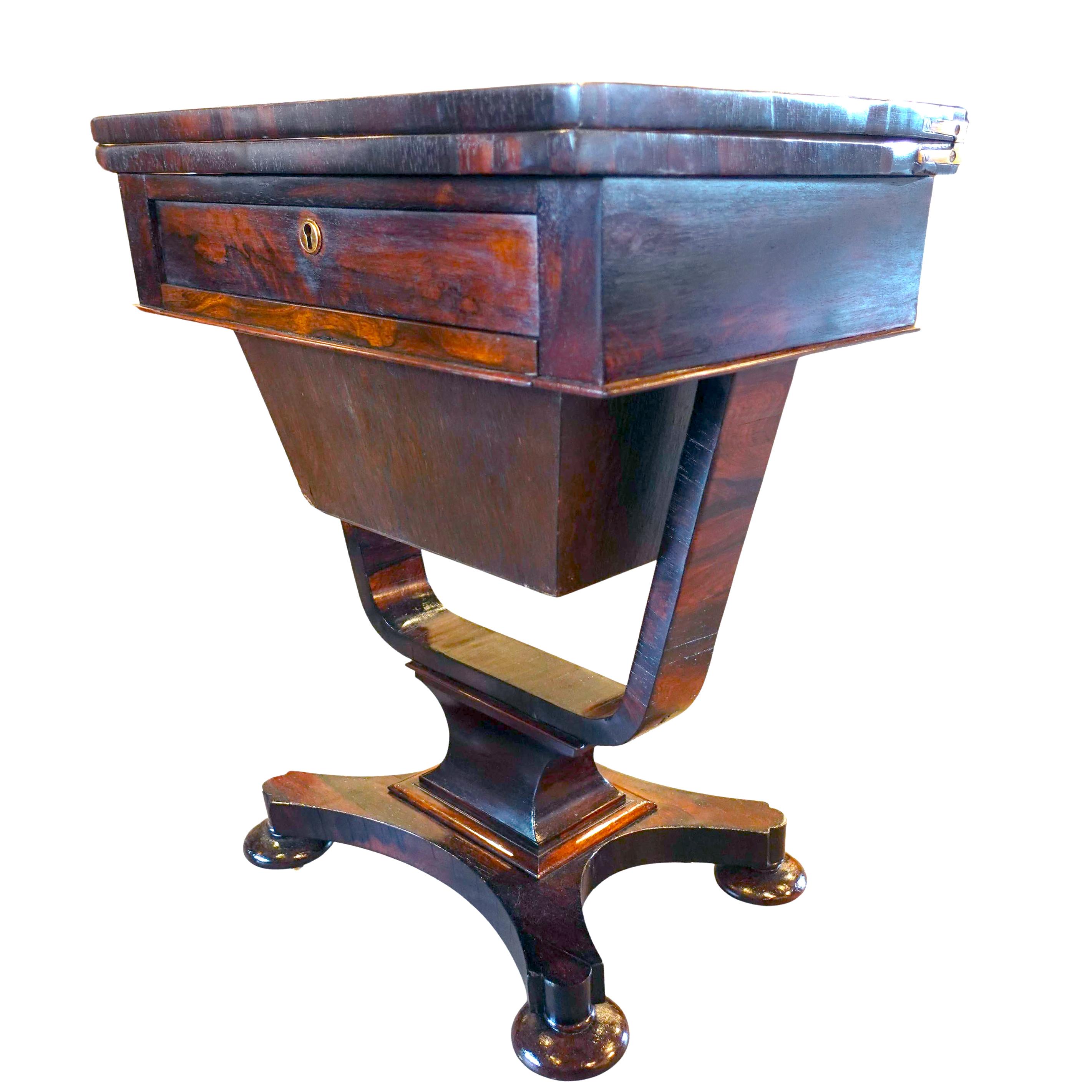 19th century Regency or Victorian Rosewood Game Table Victoriano en venta