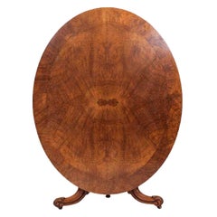 19th Century Regency Oval Walnut Supper Table