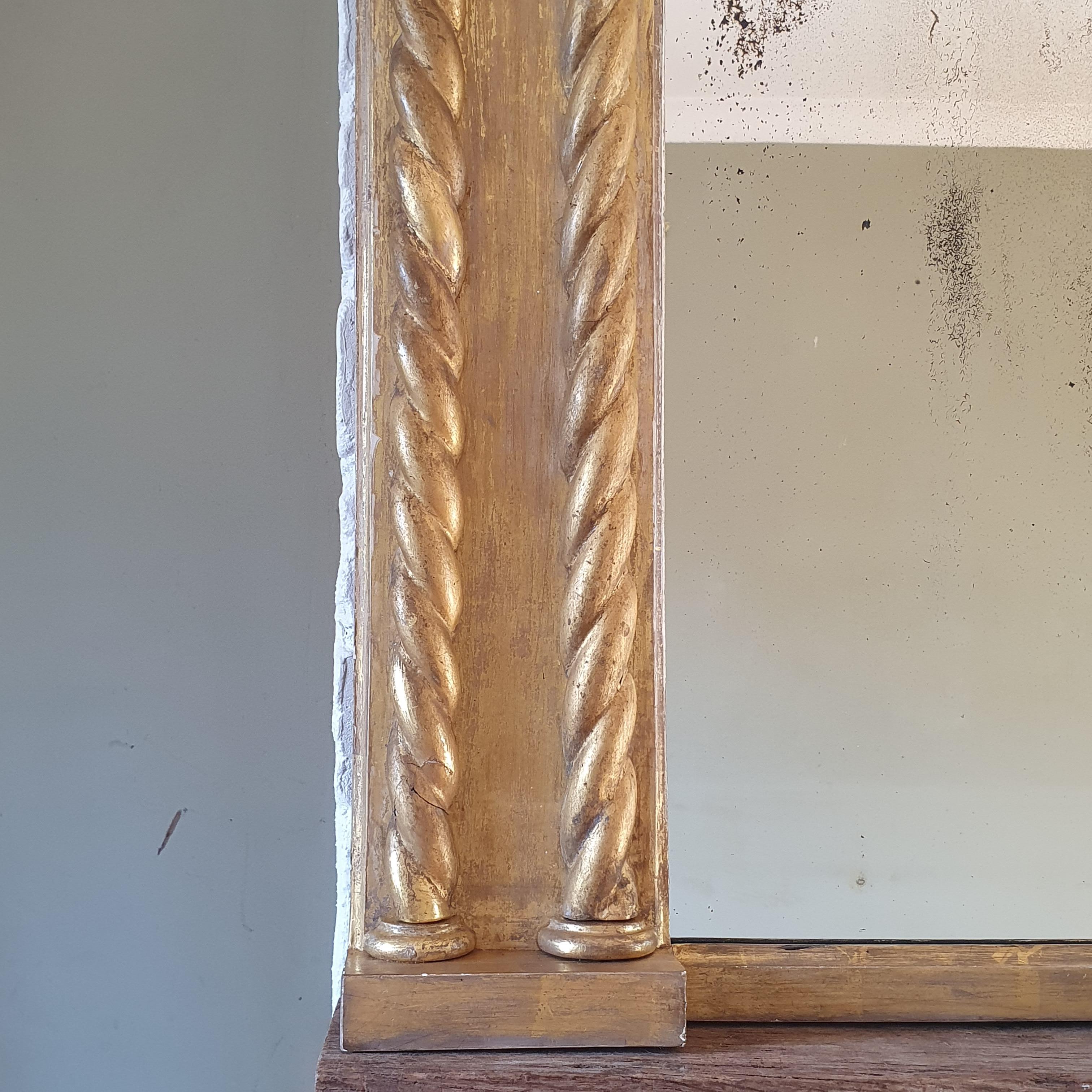 Metà XIX secolo Specchio da soffitto Regency del XIX secolo in vendita