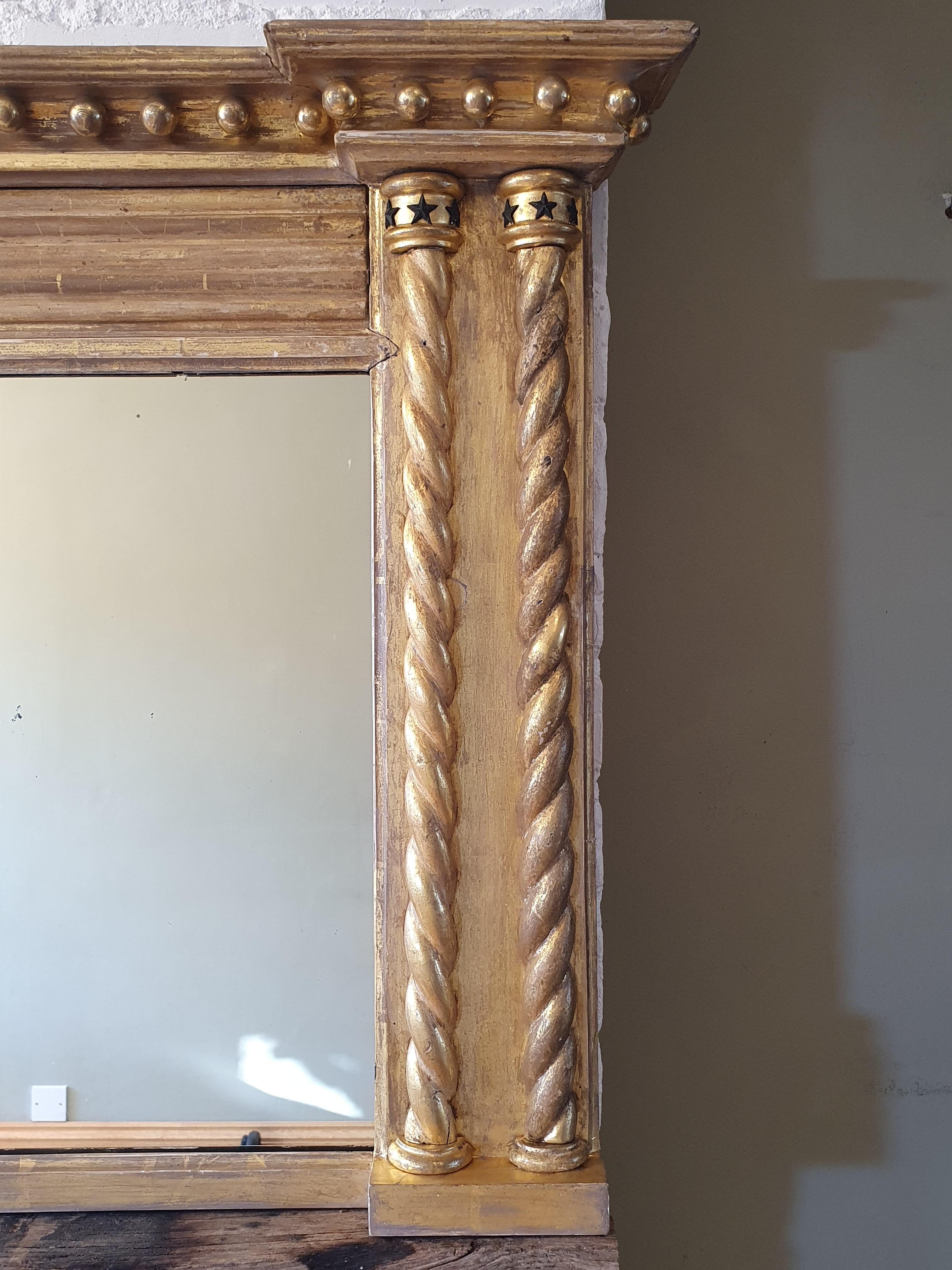 Specchio da soffitto Regency del XIX secolo in vendita 1