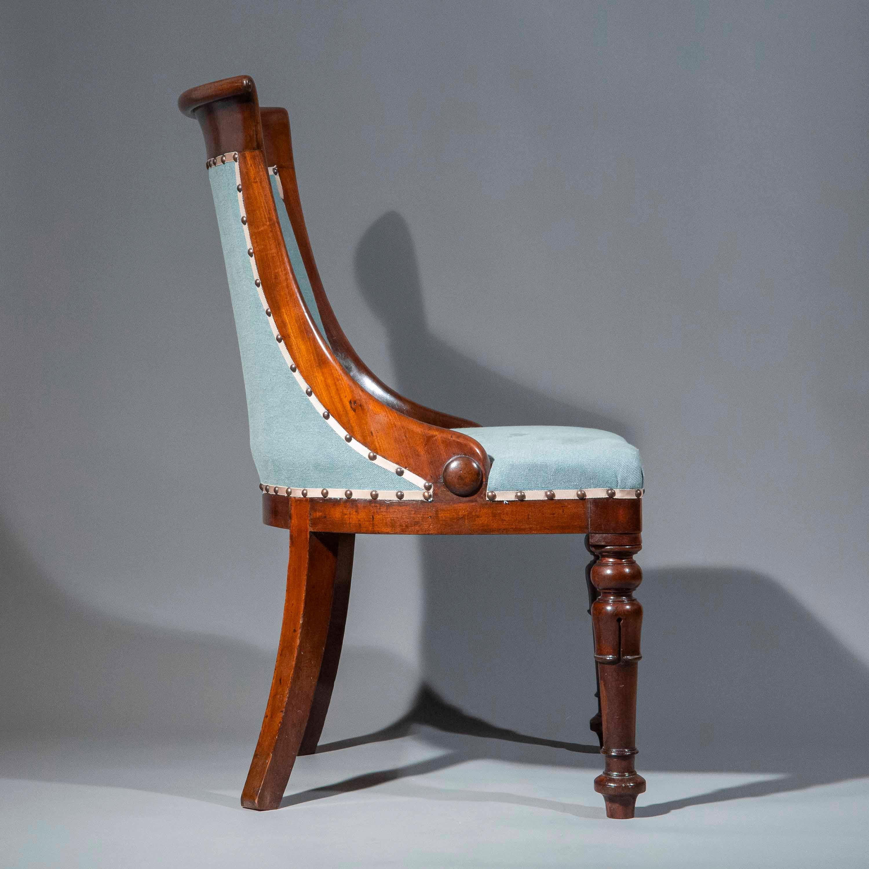 Coppia di sedie Regency del XIX secolo, circa 1820 in vendita 1