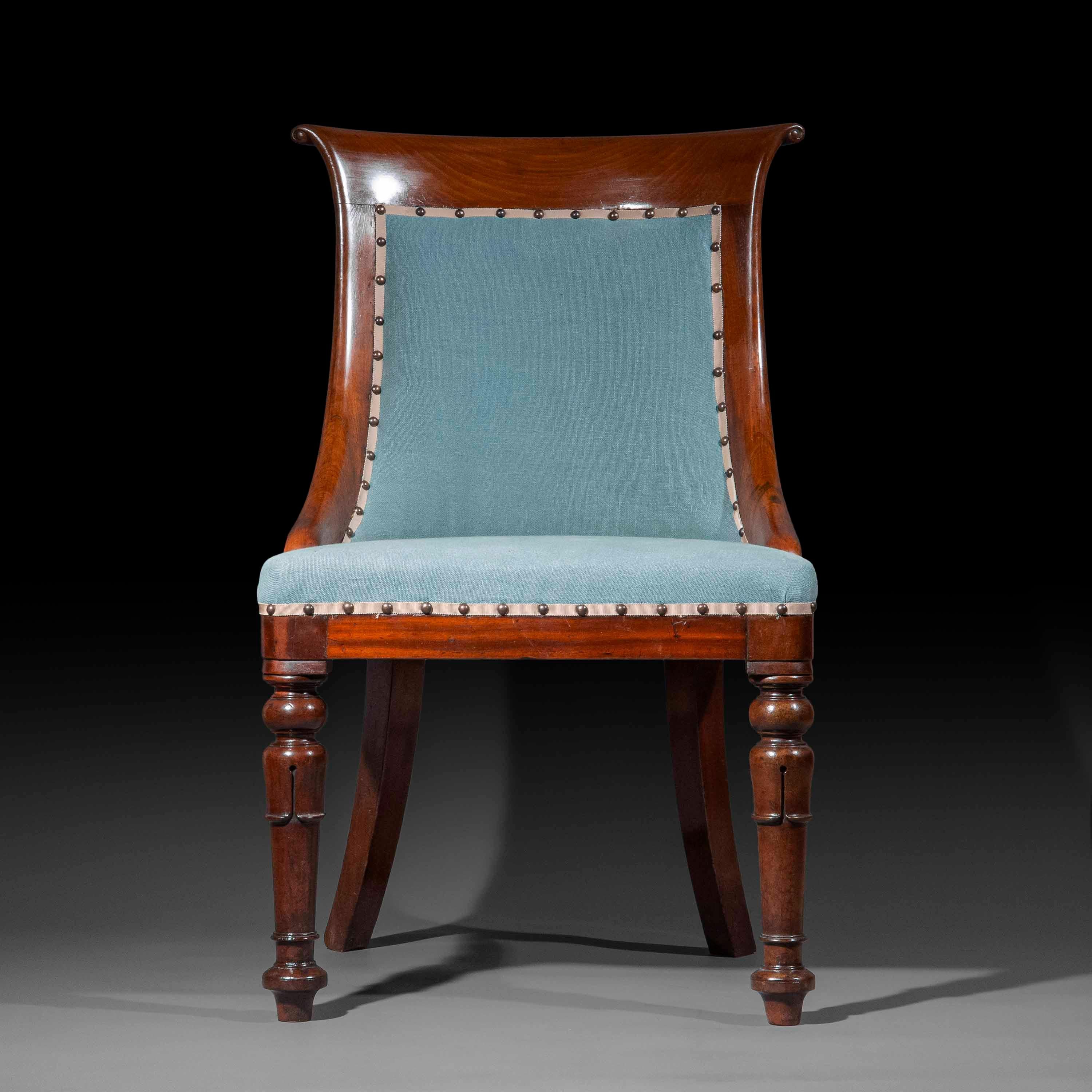 Coppia di sedie Regency del XIX secolo, circa 1820 in vendita 3