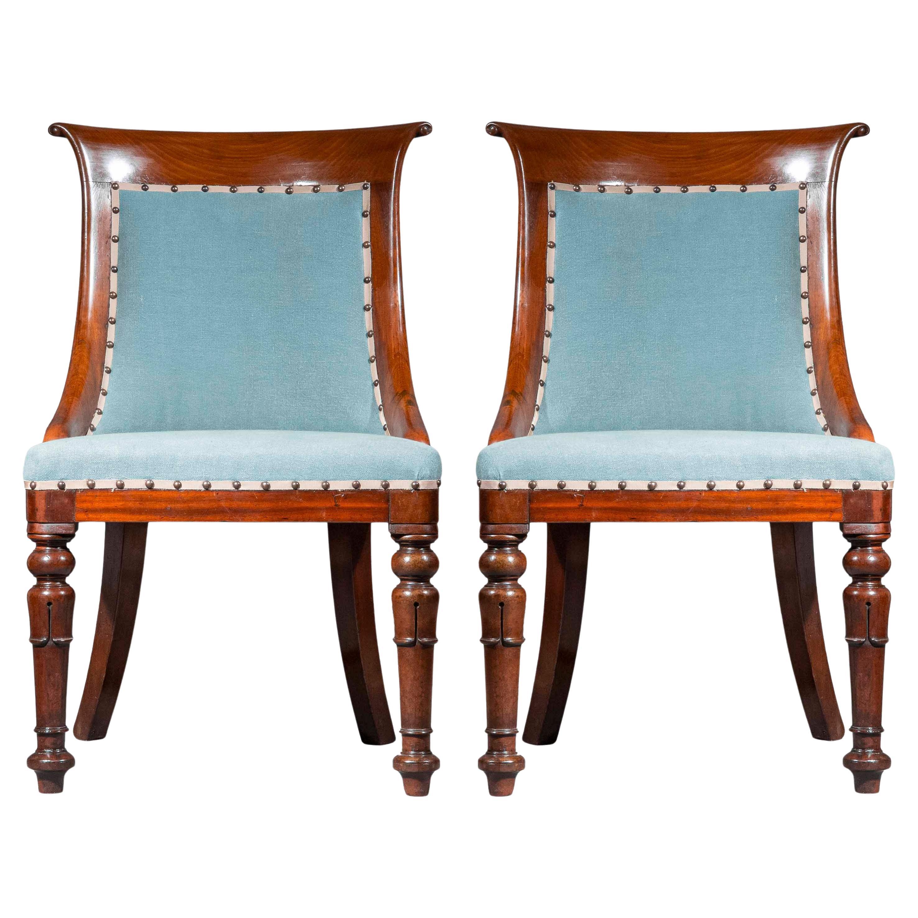19th Century Regency Pair of Chairs, circa 1820