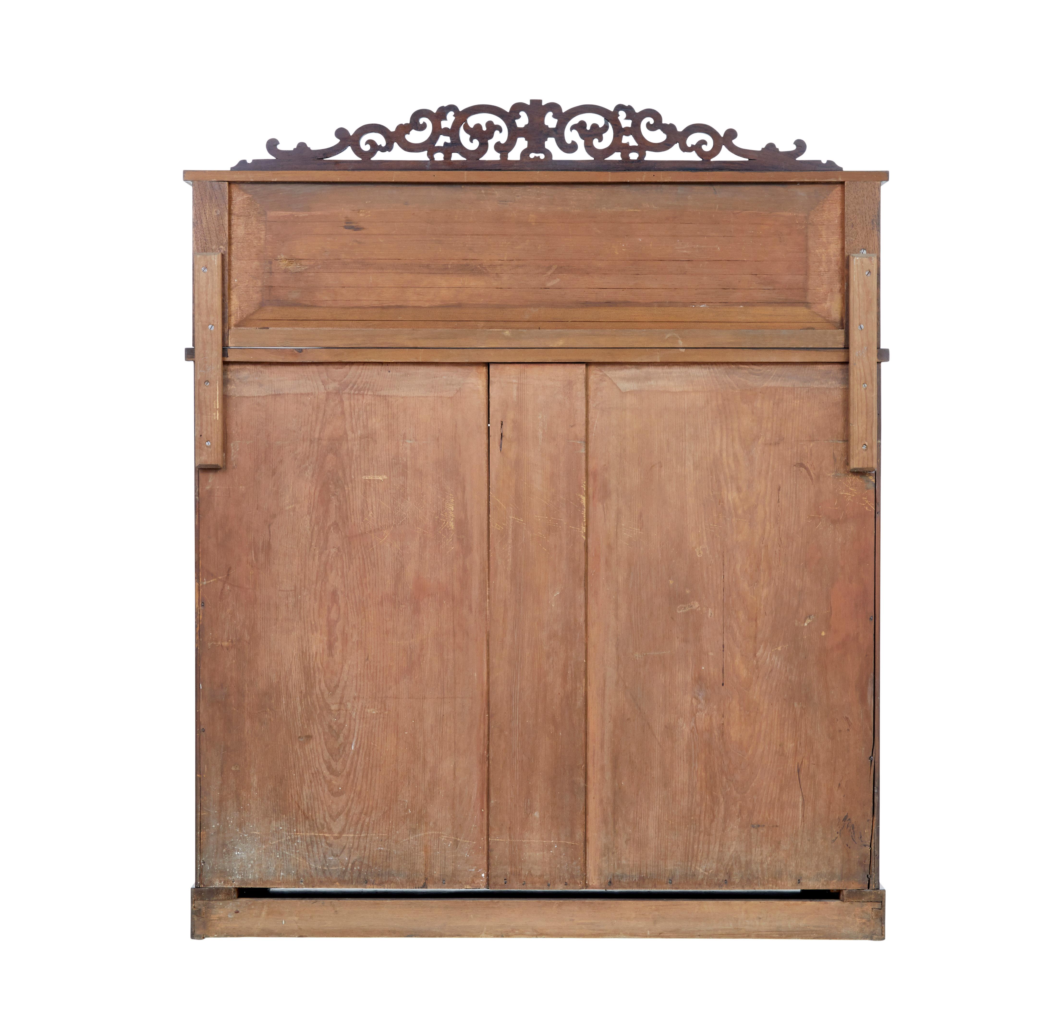  Regency Palisander-Chiffonier-Sideboard aus dem 19. Jahrhundert (Handgeschnitzt) im Angebot