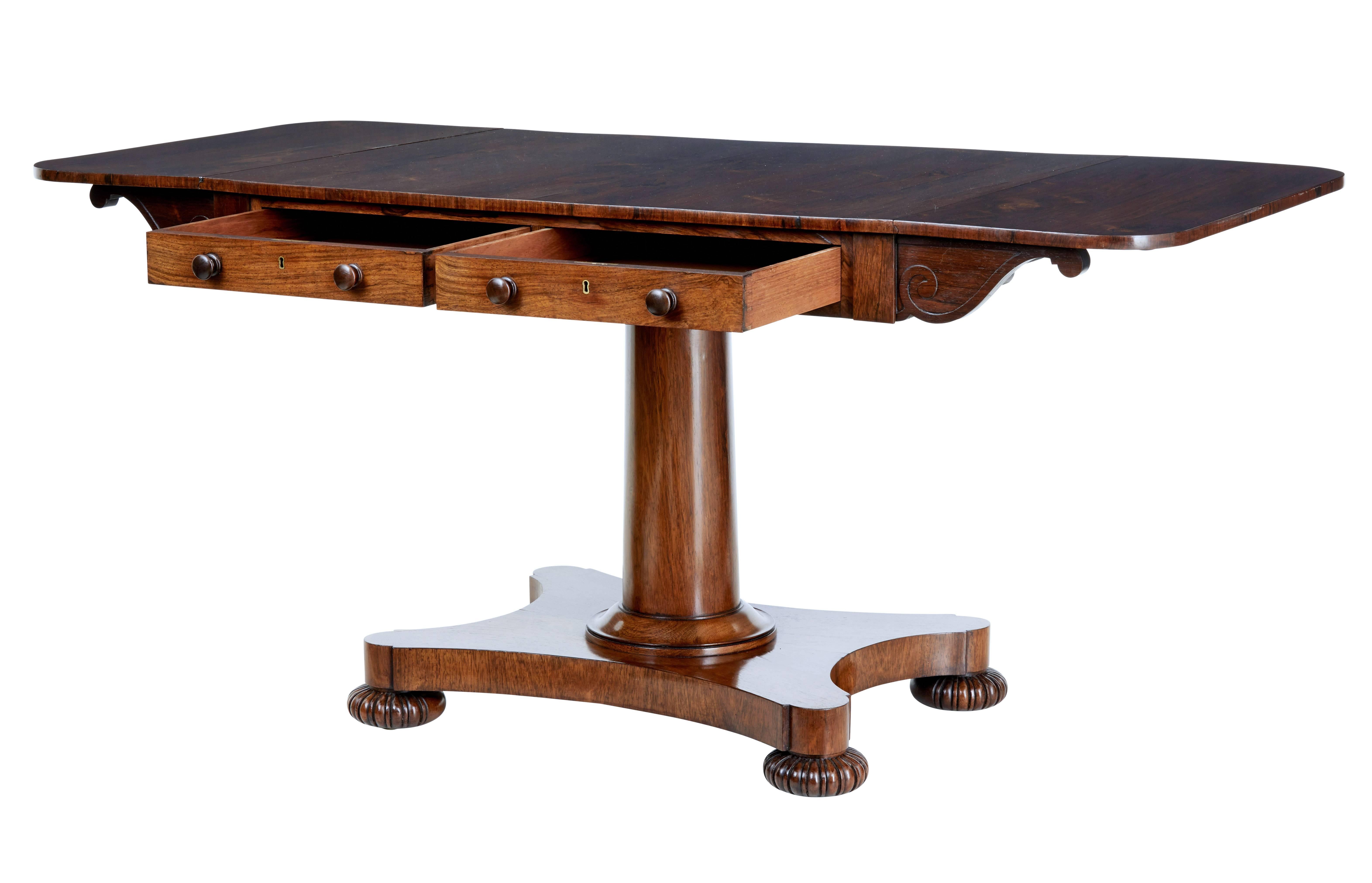 British 19th Century Regency Palisander Sofa Table