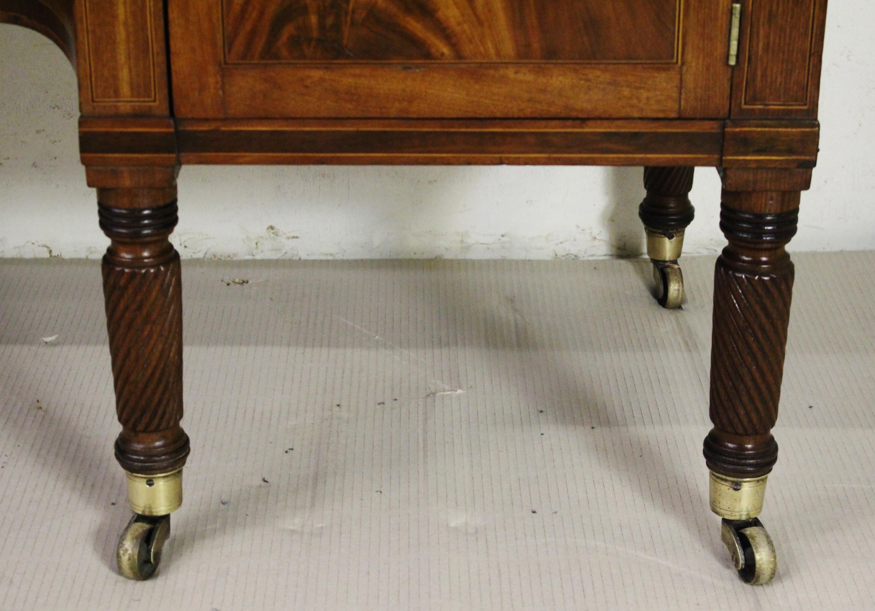 19th Century Regency Period Flame Mahogany Sideboard 1