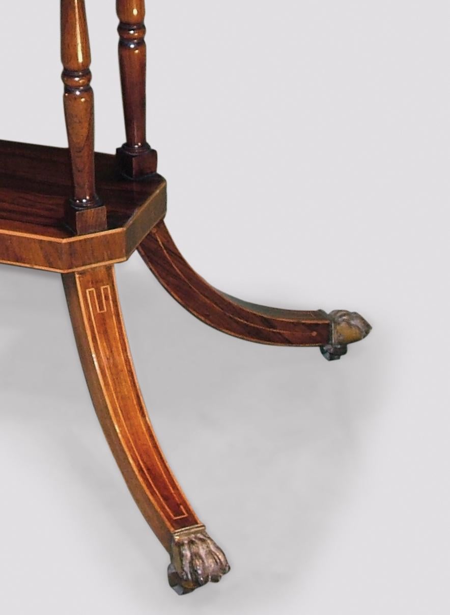 English 19th Century Regency Period Rosewood Card Table