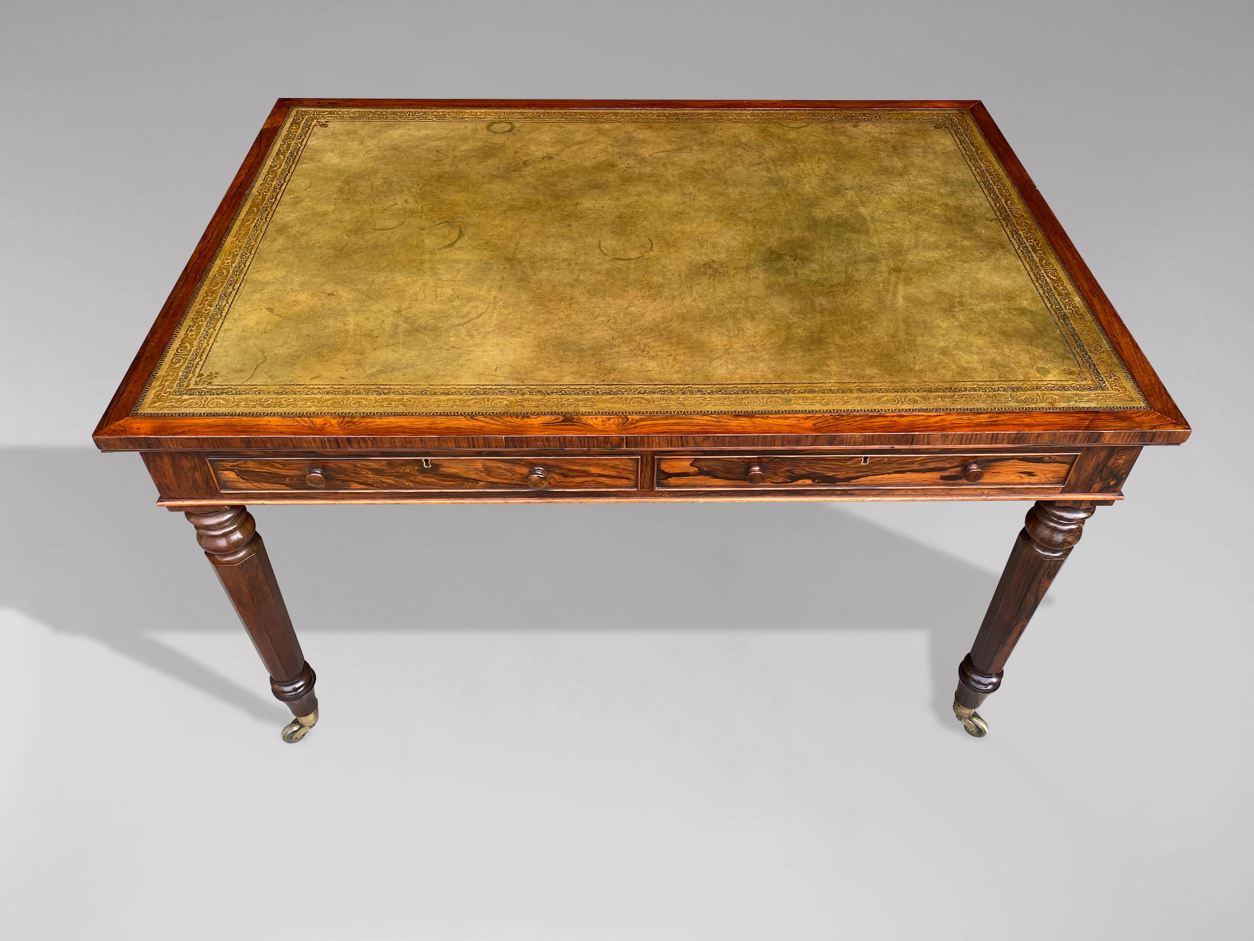 British 19th Century, Regency Period Rosewood Partners Writing Table
